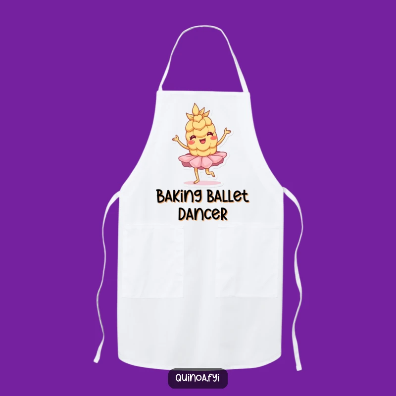 Funny Wobbly Wheat Chef Apron - Adorable Ballet Kitchen Gift