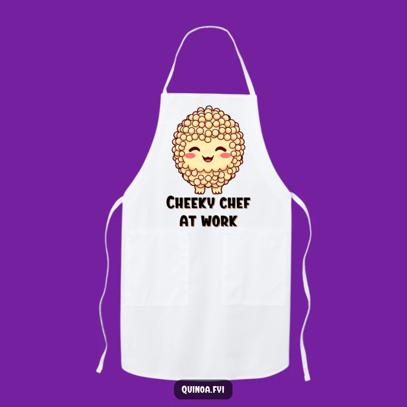 Funny Quinoa Cluster Apron - Cook with a Cheeky Grin!