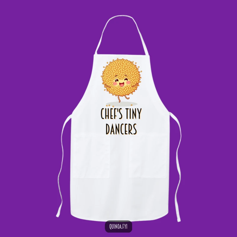 Funny Quinoa Dance Apron: Cook with Healthy Comedy