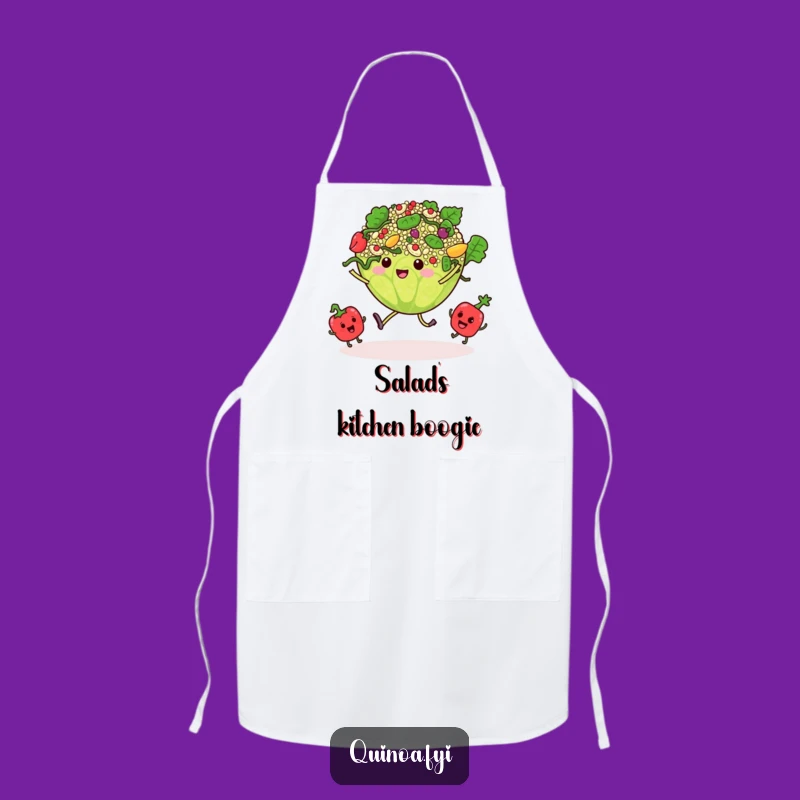 Funny Dancing Quinoa Salad Apron - Kitchen Party & Chef Gift