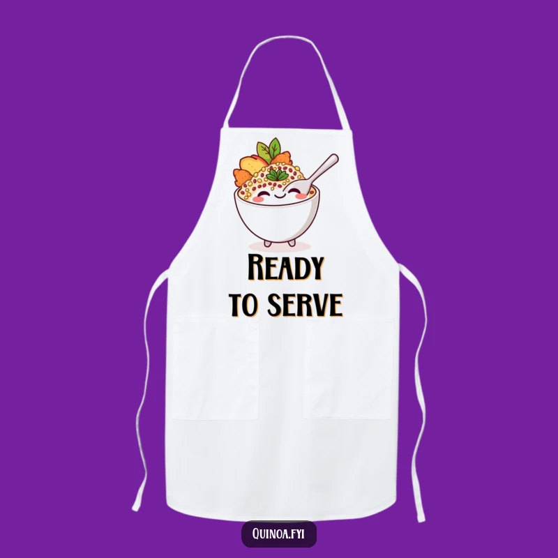 Funny Quinoa Bowl Apron: Cook with Delicious Comedy