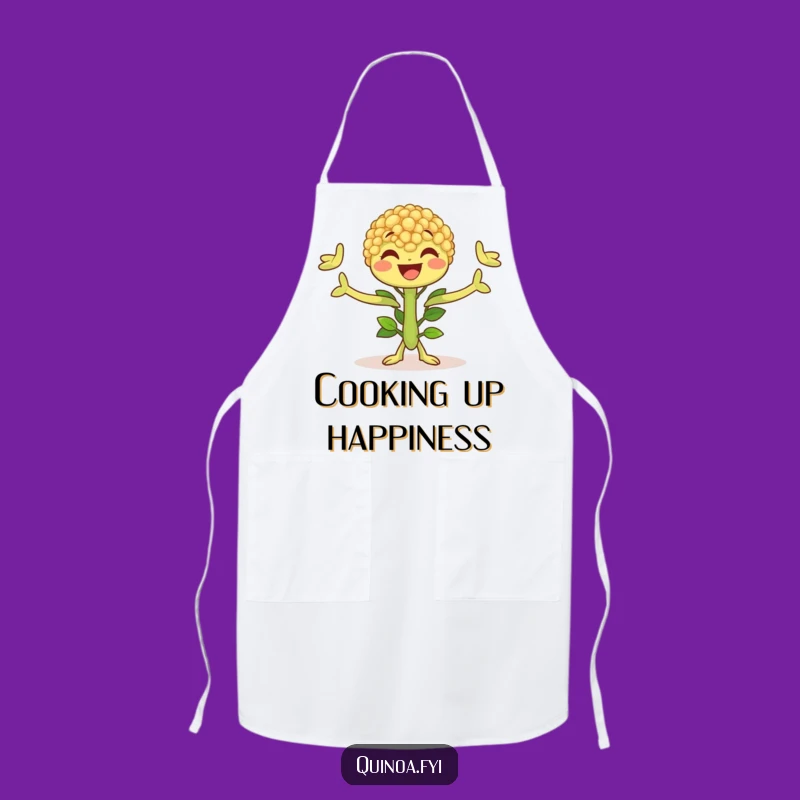 Funny Quinoa Plant Apron - Joyful Chef Character, Kitchen Funny Gift