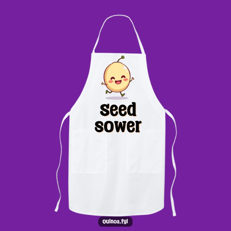 Funny Seed Hop Apron - Grow Smiles in the Kitchen with Playful Humor