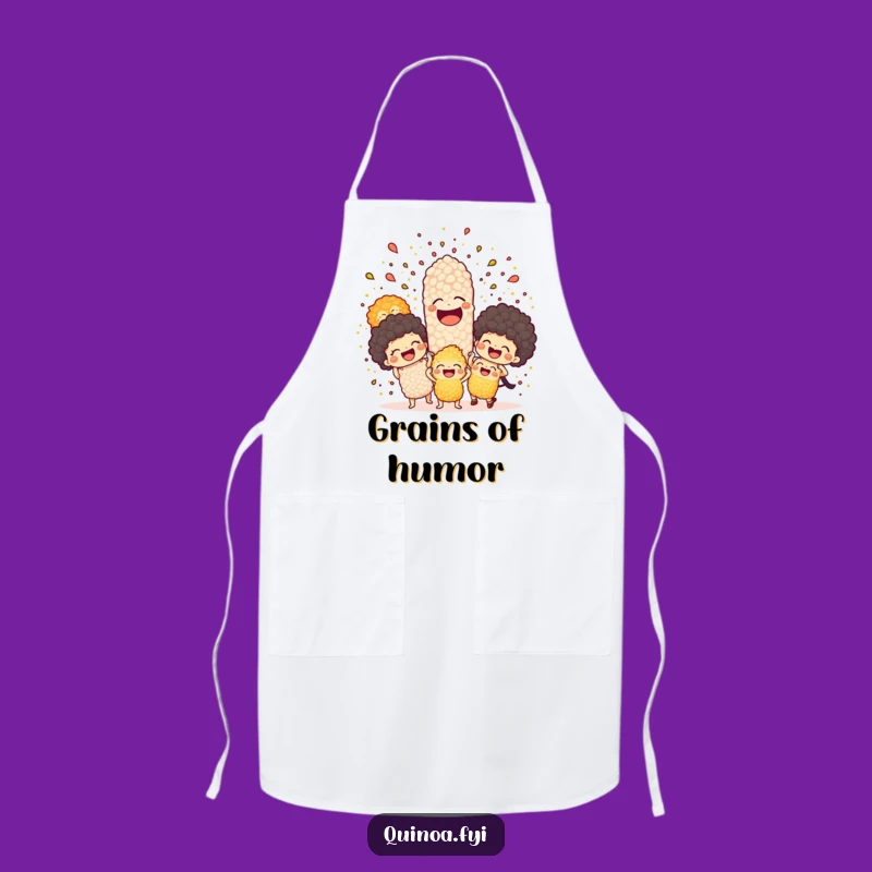 Funny Quinoa Explosion Apron: Cook with Joyful Laughter