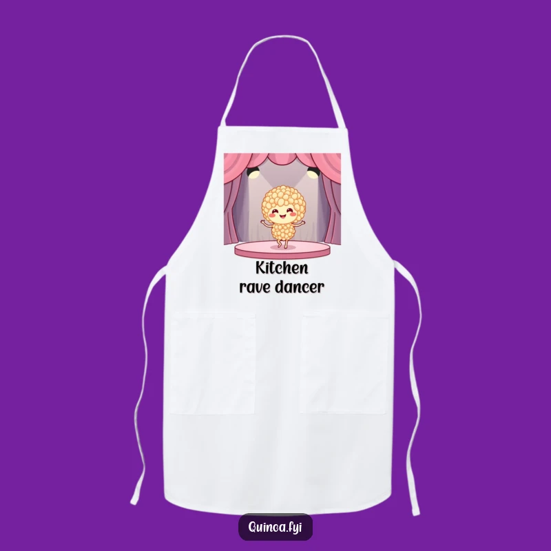 Funny Quinoa Dancer Apron: Cook and Groove with Hilarious Style!