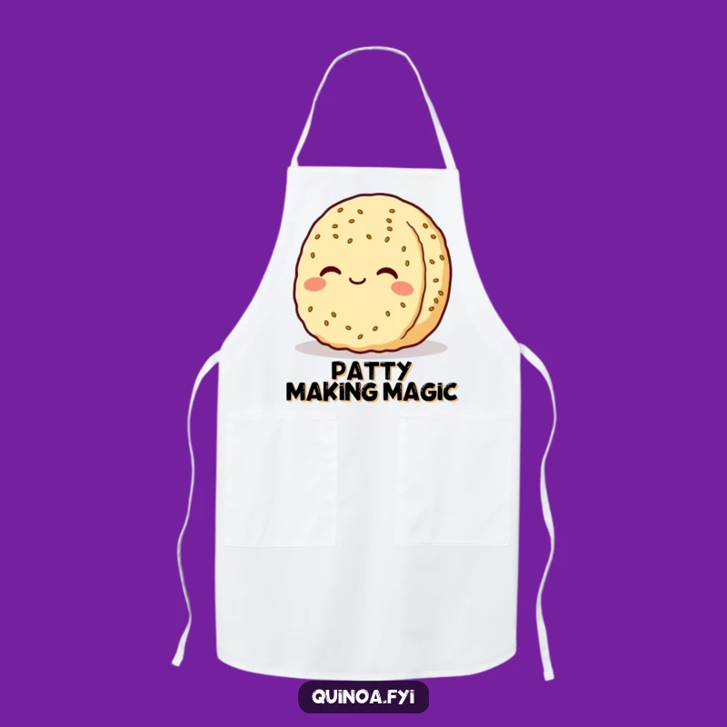 Funny Quinoa Patty Apron - Cook with Contentment Funny Gift