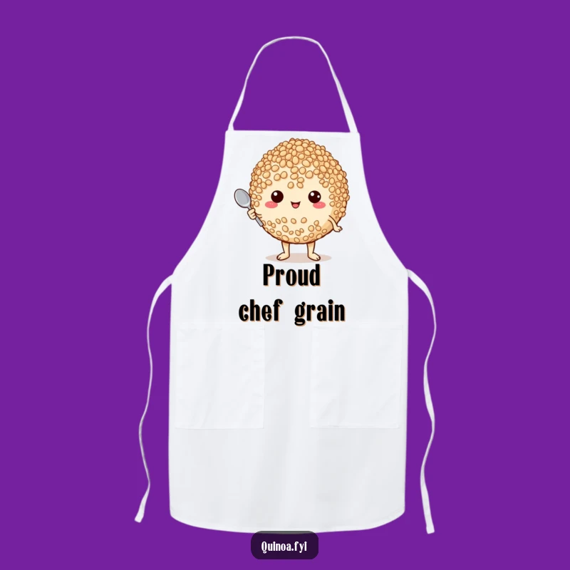 Funny Proud Quinoa Apron: Master Chef with Tiny Spoon