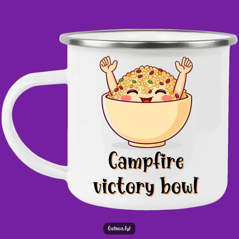 Funny Quinoa Bowl Camp Mug: Celebrate Outdoors, Awesome Funny Gift