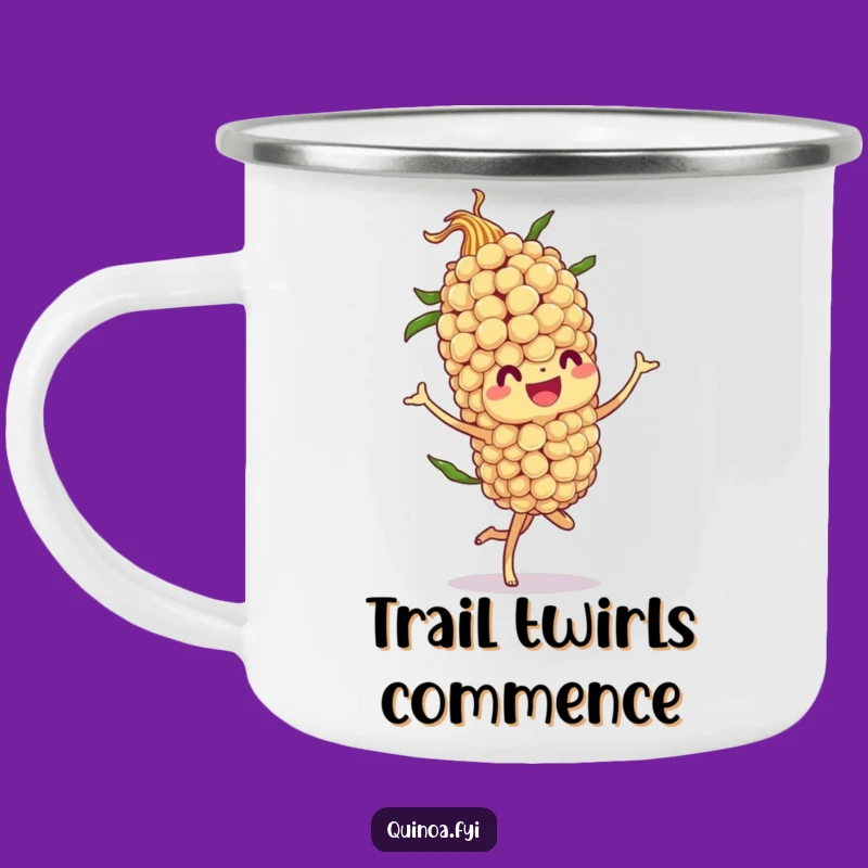 Durable Funny Quinoa Stalk Twirl Camping Mug - Adventure Fuel!