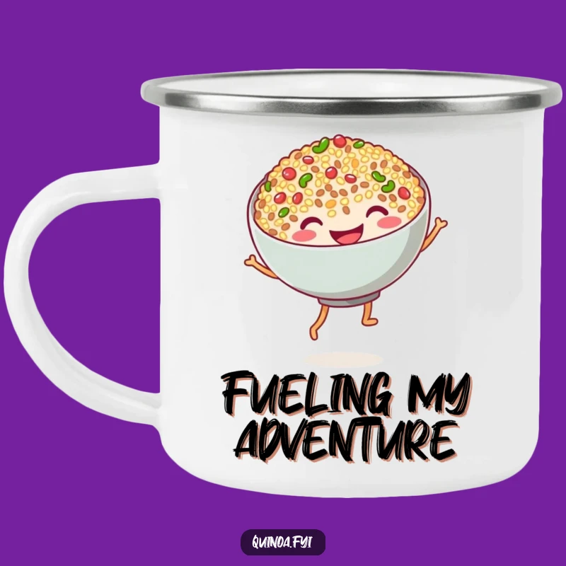 Funny Quinoa Dance Camping Mug: Adventure Fuelled by Laughter!