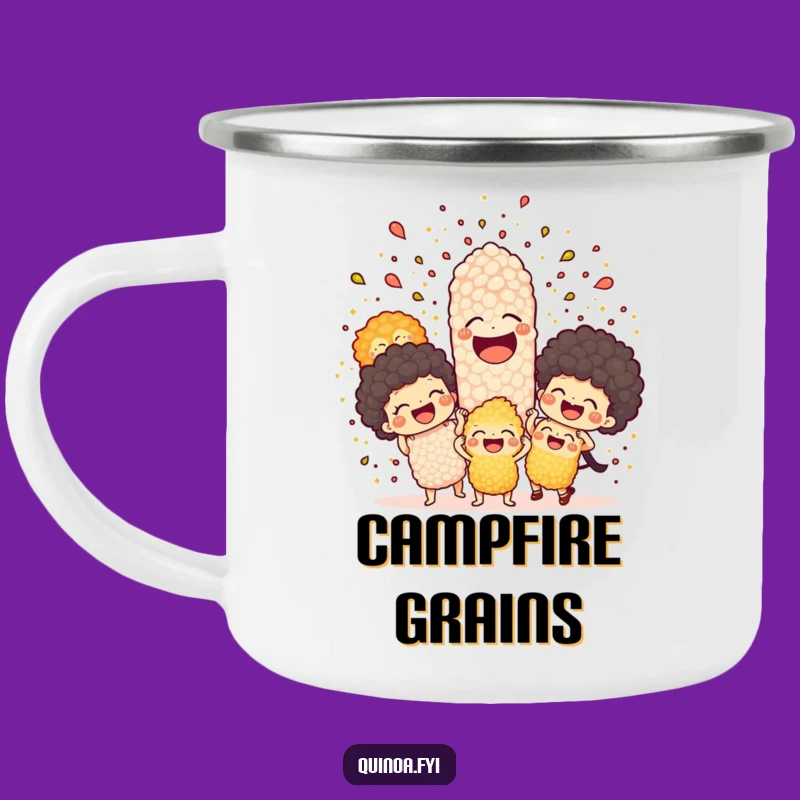 Funny Quinoa Explosion Camping Mug: Laughs on the Go