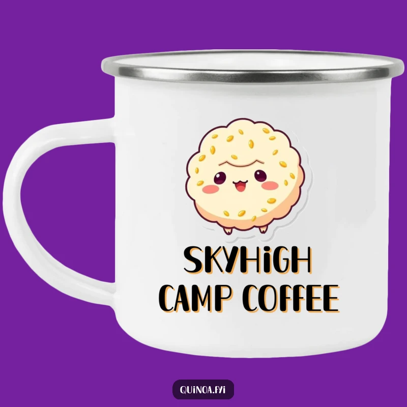 Funny Quinoa Puff Camping Mug - Sip with Mischief on Your Adventures Funny Gift