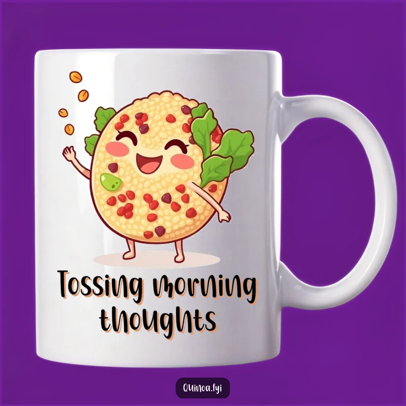 Funny Quinoa Salad Mug: Playful Food Fun, Perfect Funny Gift for Salad Lovers