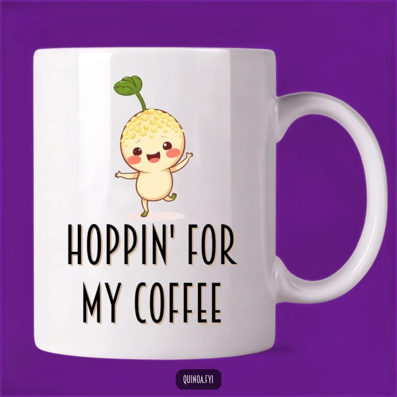 Funny Quinoa Sprout Hop Mug - Cheerful Start to Your Day Gift