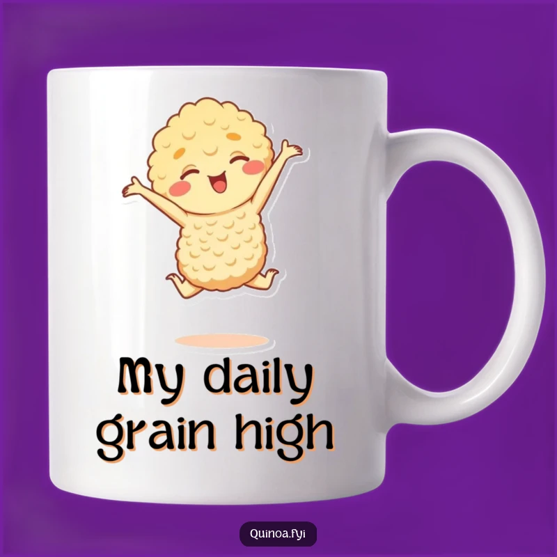 Funny Quinoa Leap Mug: A Hilarious Gift for Fitness Fanatics and Foodies