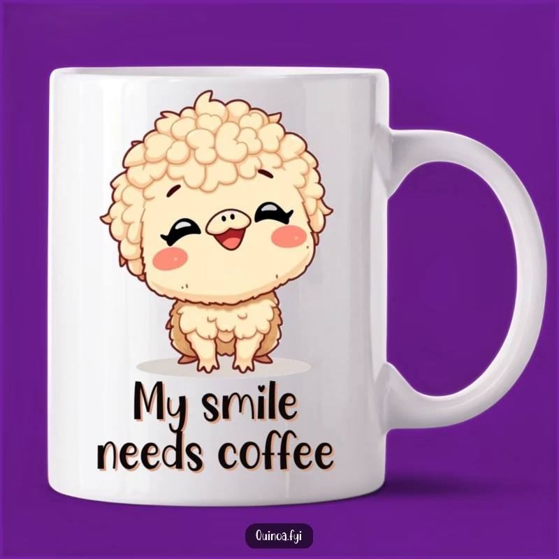 Funny Giggling Quinoa Smile Mug - Pure Joy and Laughter!
