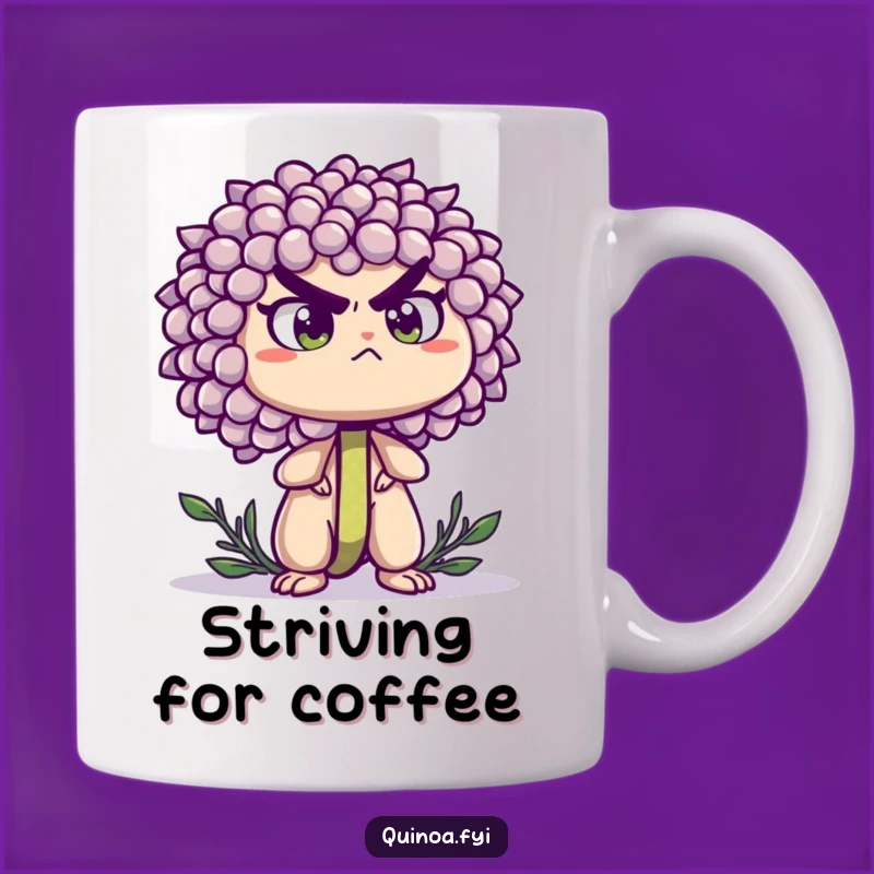 Funny Quinoa Sprout Mug - Determined Hero Gift for Motivation