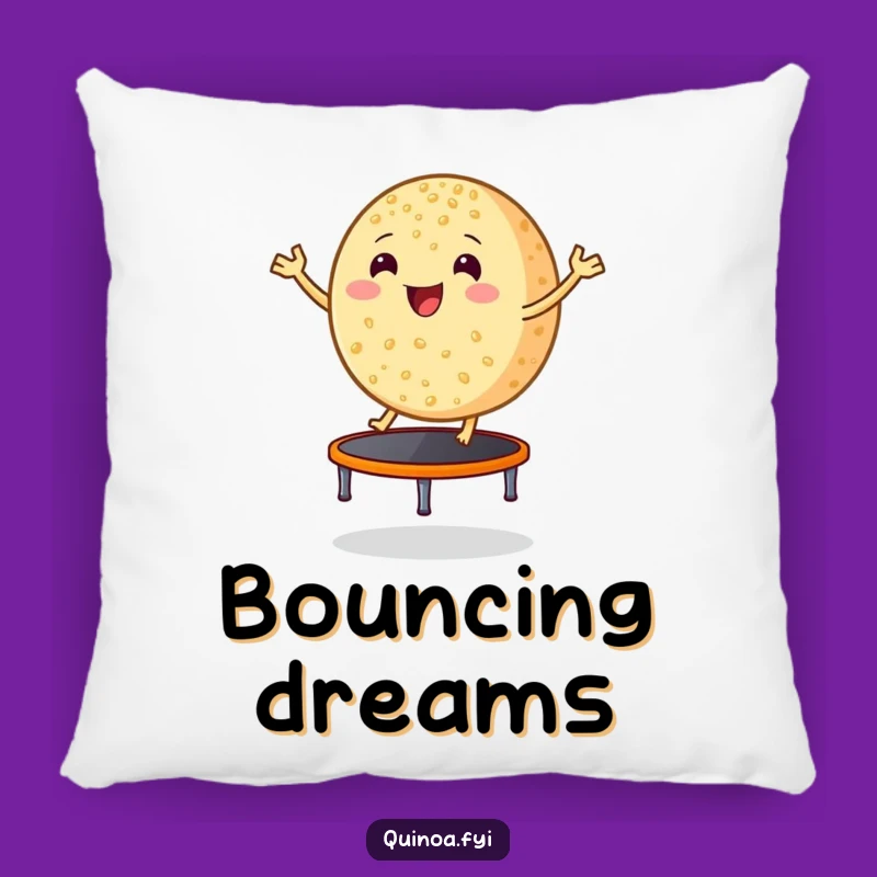Funny Bouncing Quinoa Pillow, Cozy and Hilarious Gift for Healthy Homes
