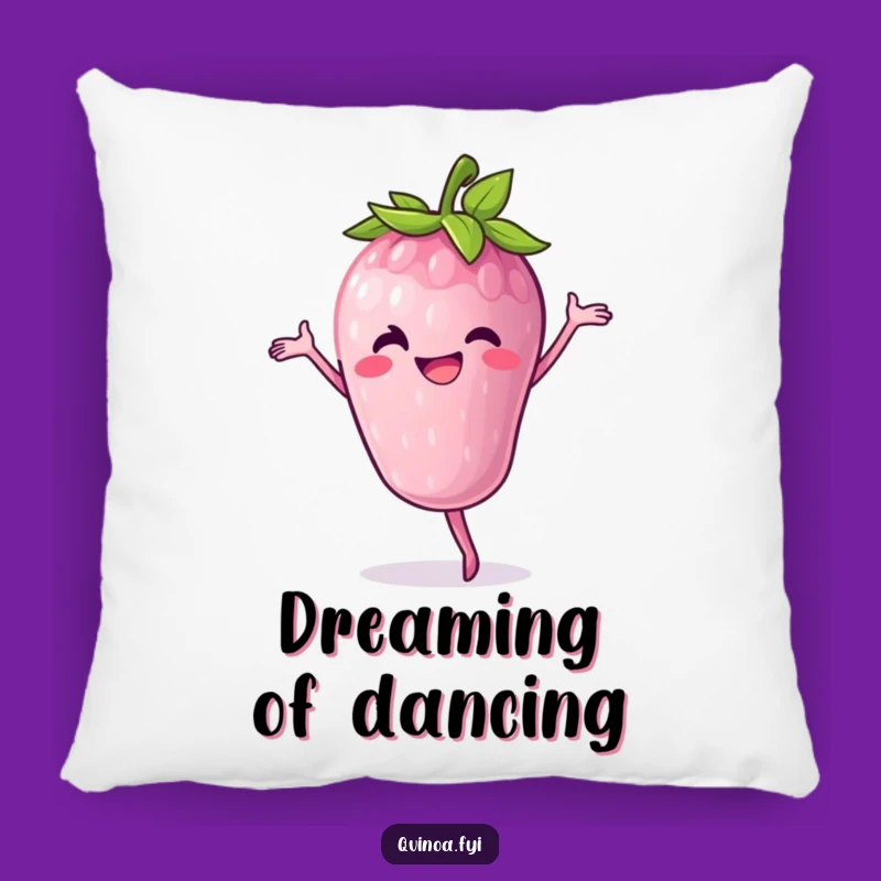 Funny Dancing Berry Pillow - Cozy Fruit Decor Gift