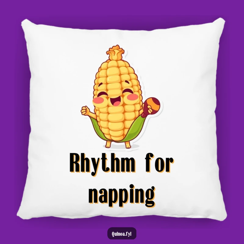 Funny Corn Kernel Maracas Pillow - Cozy Fiesta & Hilarious Comfort