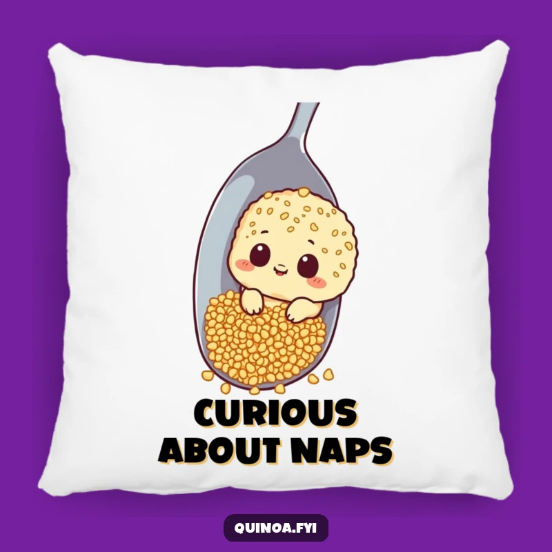 Funny Curious Quinoa Pillow: Add Comfort and Intrigue with This Hilarious Accent