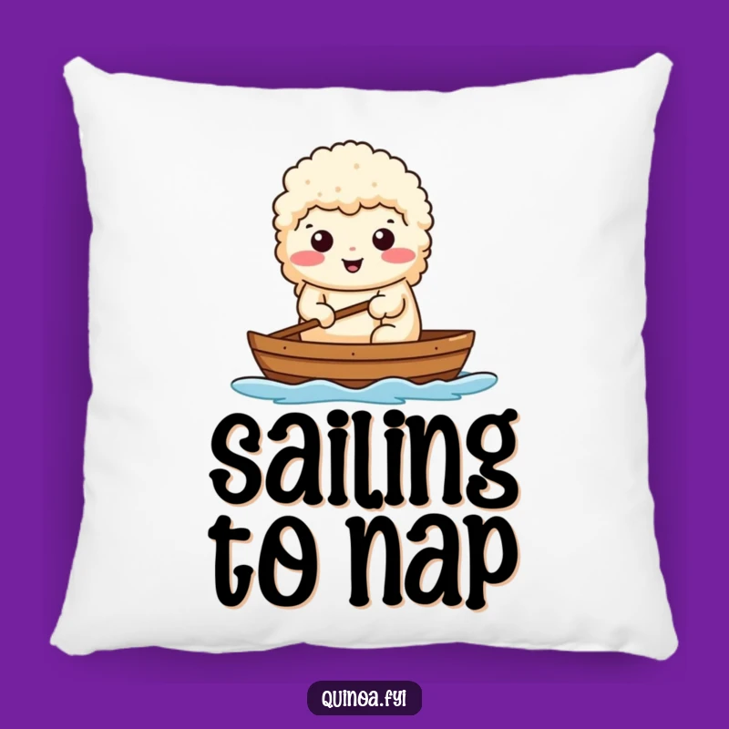 Funny Determined Quinoa Pillow: Add Comfort and Resolve with This Hilarious Accent