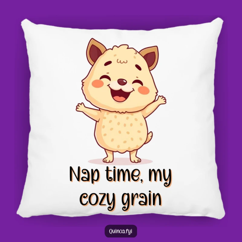 Funny Quinoa Dance Pillow: Cozy Grain Blend Cushion, Adorable Funny Gift