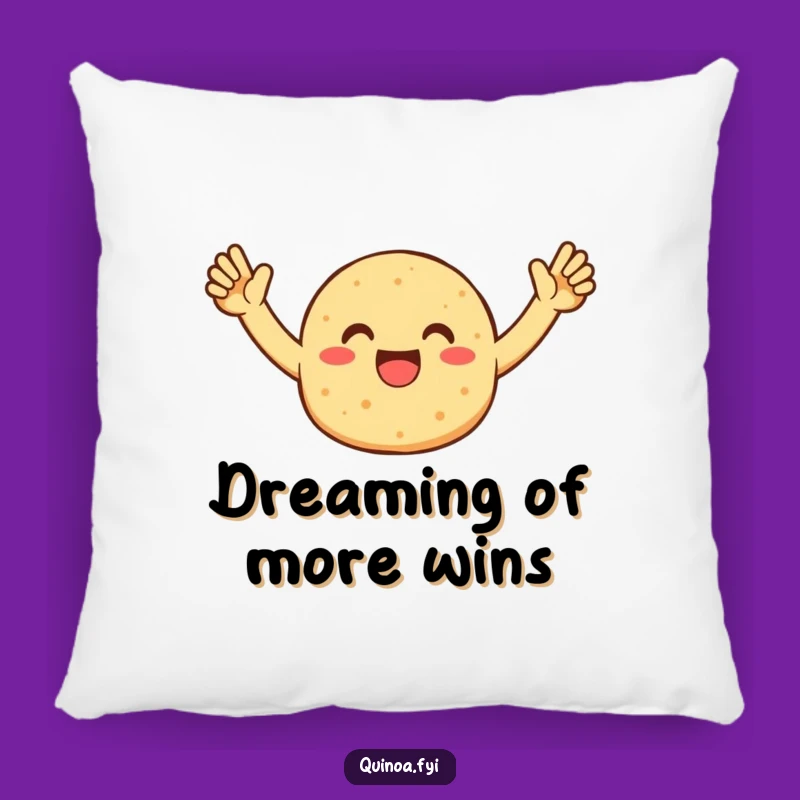 Funny Quinoa Patty Pillow - Comfy Celebration for Your Couch!