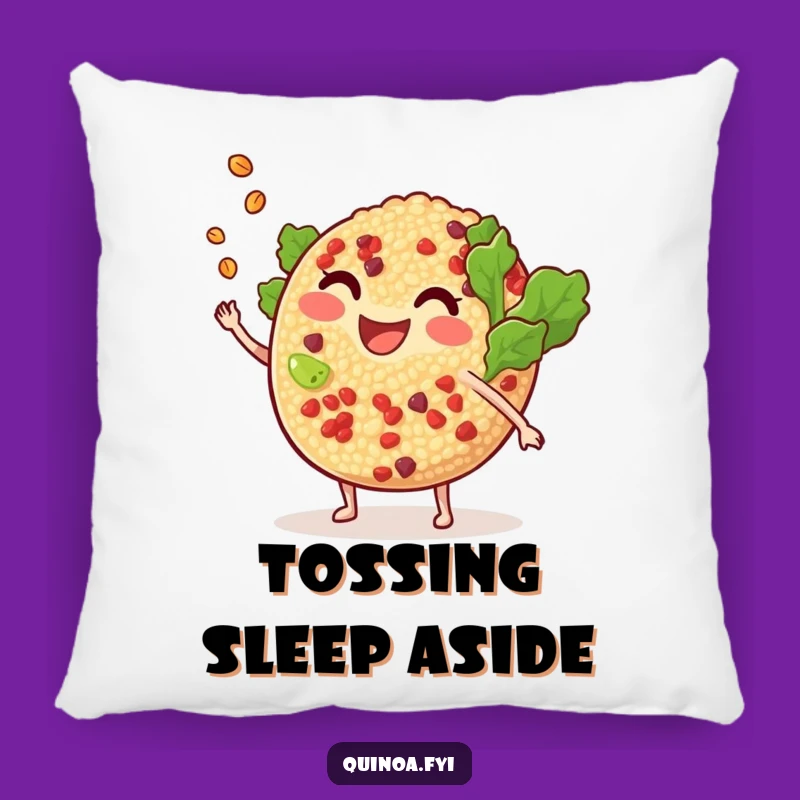 Funny Quinoa Salad Pillow: Cuddle Up with Freshness, Hilarious Gift