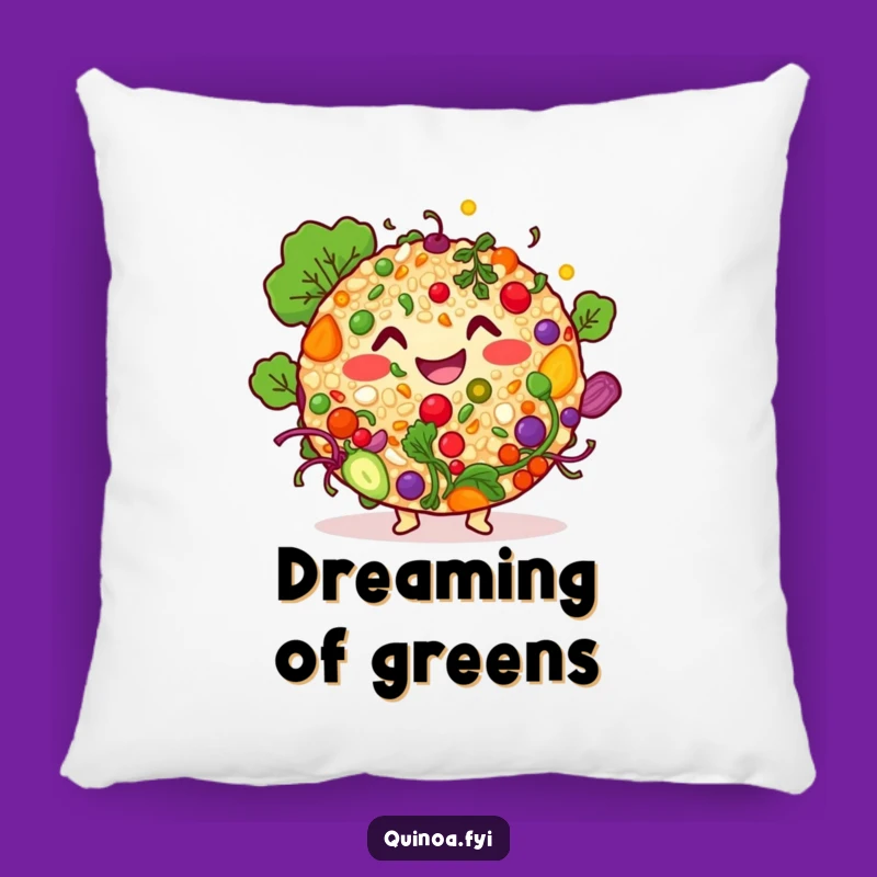 Funny Quinoa Salad Pillow - Snuggle Up with This Happy Funny Gift