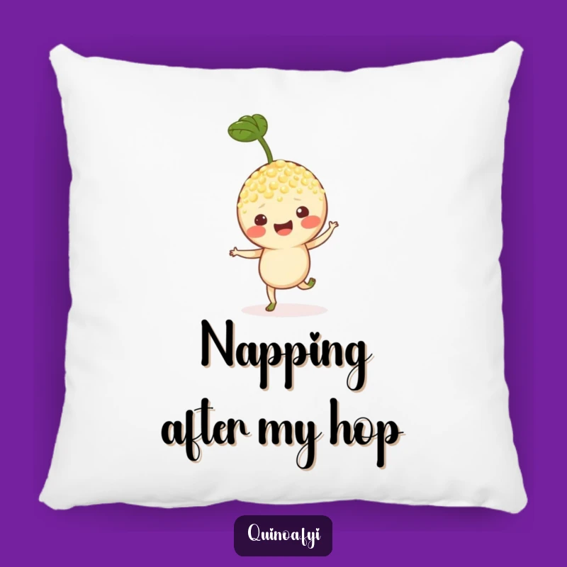 Funny Quinoa Sprout Pillow - Huggable Cheer for Your Comfort!
