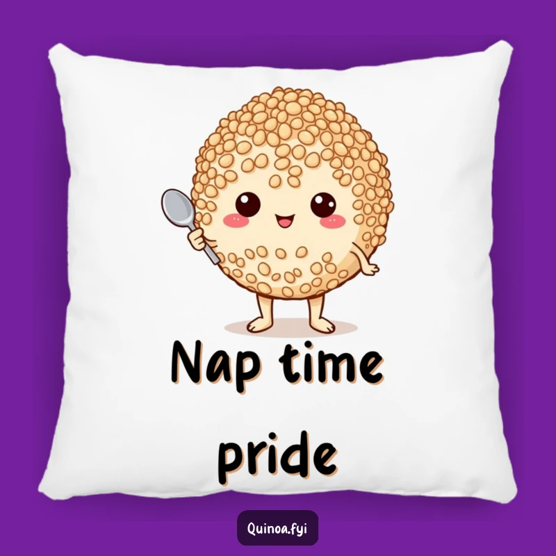 Funny Proud Quinoa Pillow: Cozy Comfort with Chef's Pride