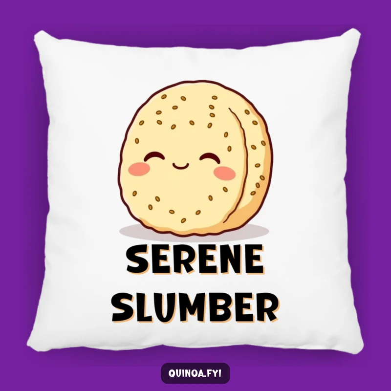 Funny Quinoa Patty Pillow - Snuggle Up with This Contented Funny Gift