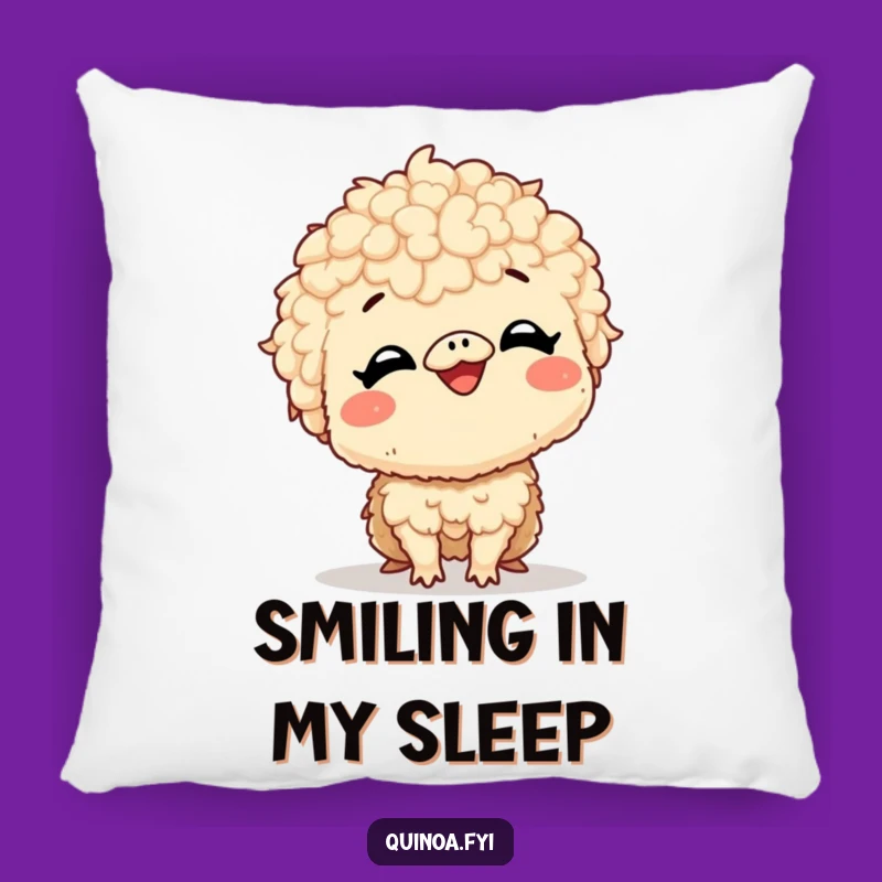 Plush Funny Quinoa Giggle Pillow - Snuggle Up with Smiles!