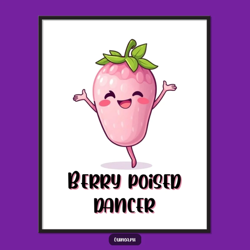 Funny Berry Pirouette Digital Art - Instant Cheerful Decor Gift