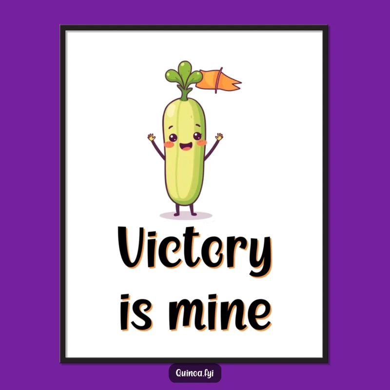 Funny Veggie Stick Flag Digital Art - Cheerful Celebration Decor