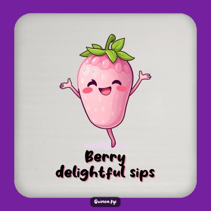 Funny Berry Pirouette Coaster - Protect Surfaces with Fruit Fun Gift