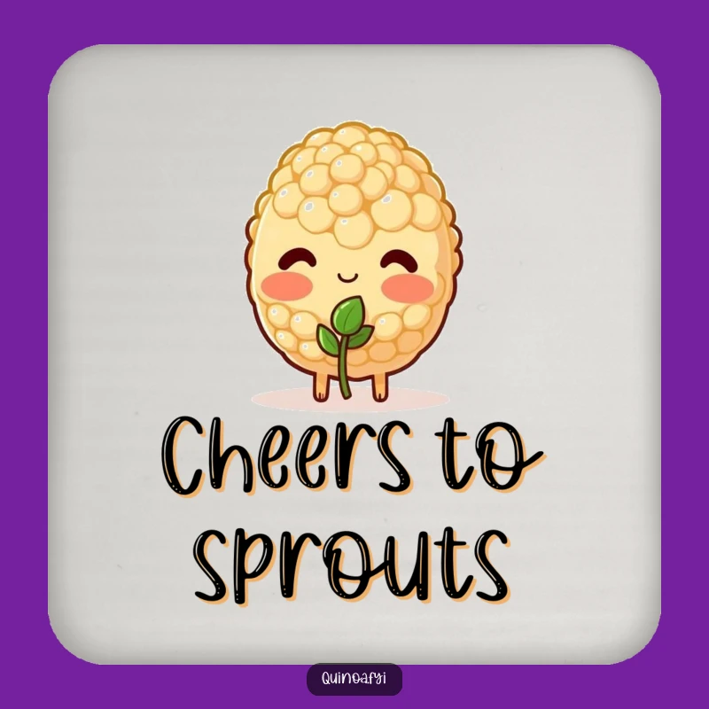 Funny Blushing Quinoa Coasters: Protect Surfaces with This Hilarious Sweet Set