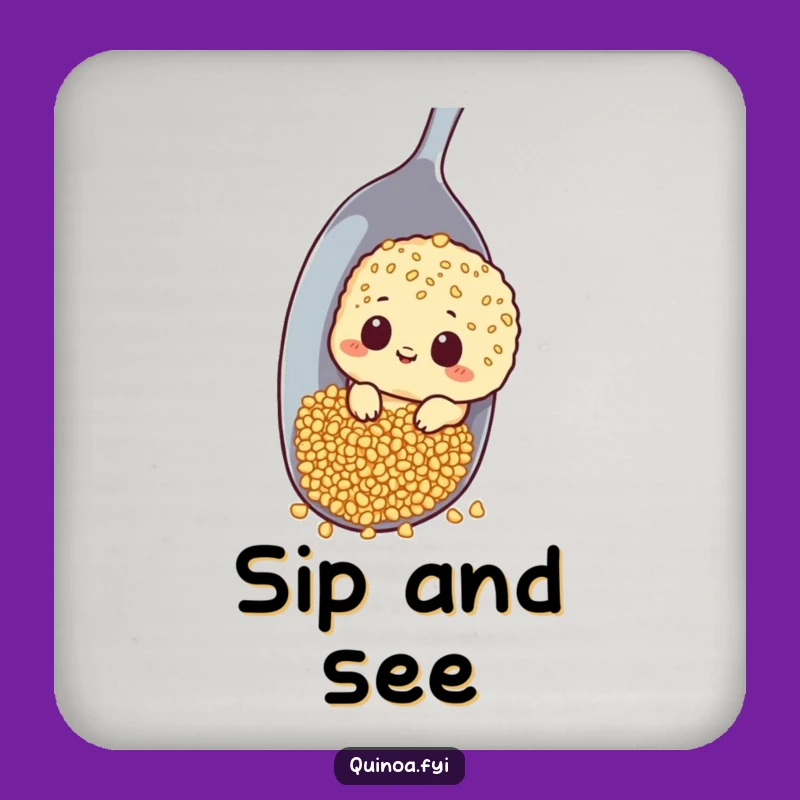 Funny Curious Quinoa Coasters: Protect Surfaces with This Hilarious Peek-a-Boo Set