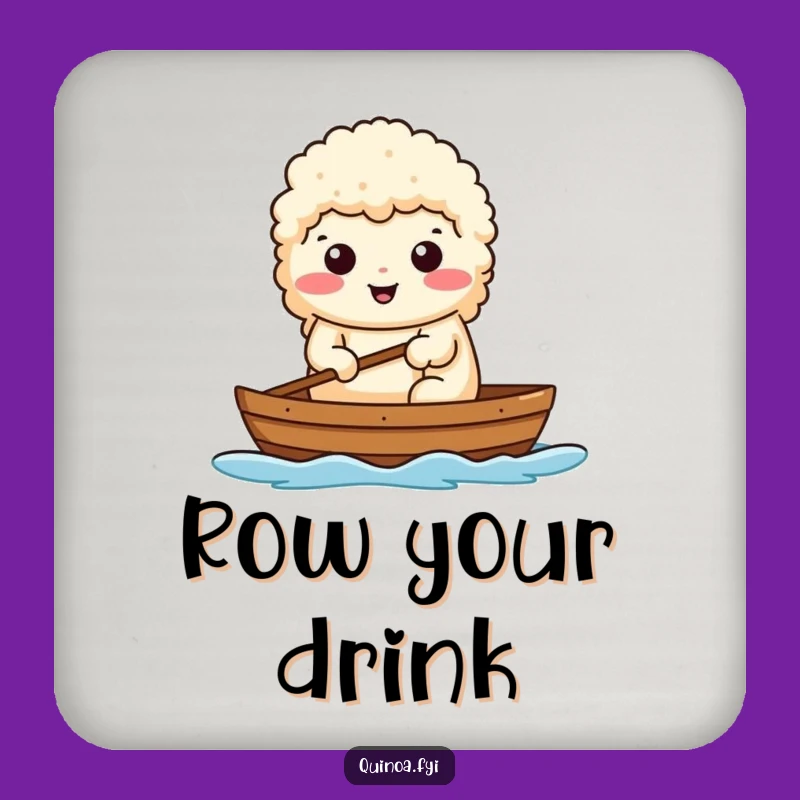 Funny Determined Quinoa Coasters: Protect Your Table with This Hilarious Set