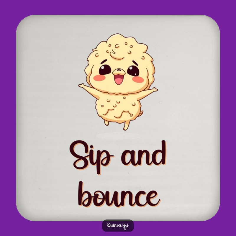 Funny Giggling Quinoa Coasters: Protect Your Surfaces with This Hilarious Set