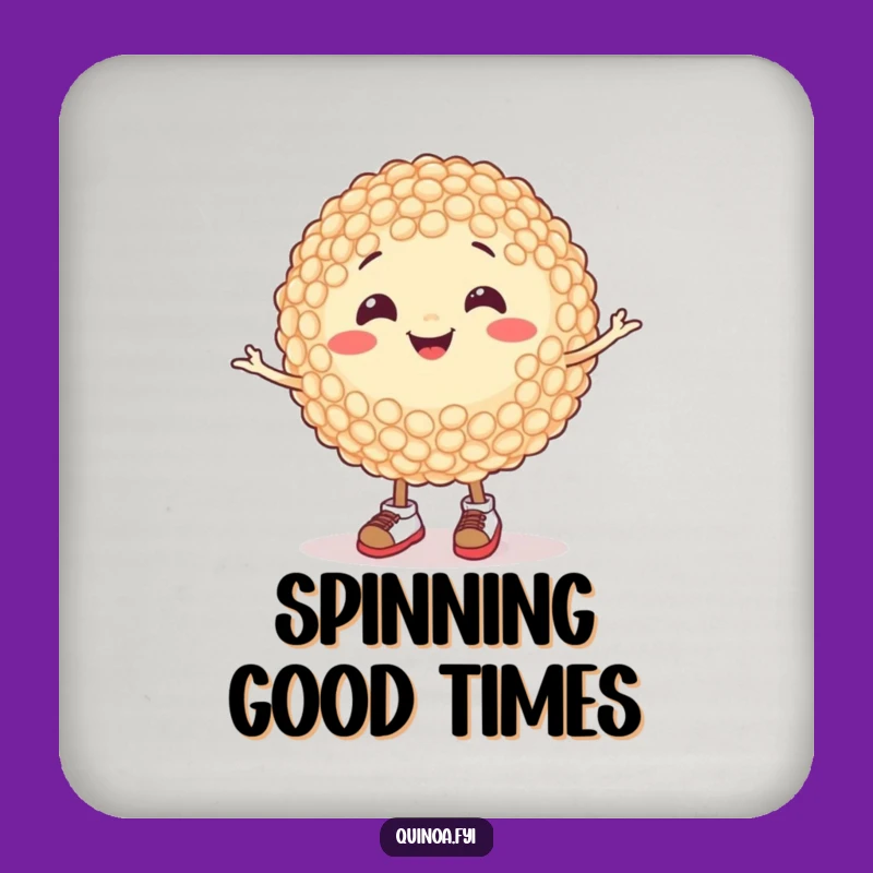 Funny Quinoa Grain Coasters - Protect Surfaces with Whimsical Charm!