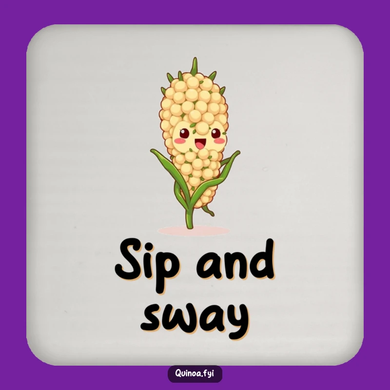Funny Quinoa Stalk Coaster - Protect Surfaces with Gentle Style Funny Gift