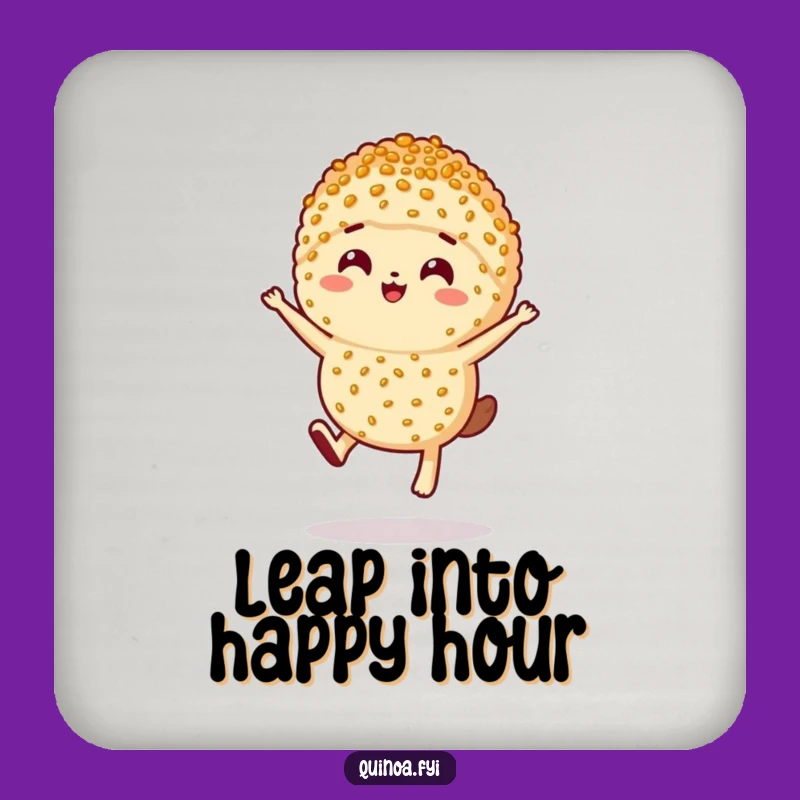 Funny Leaping Quinoa Coaster: Healthy Protection with a Jump