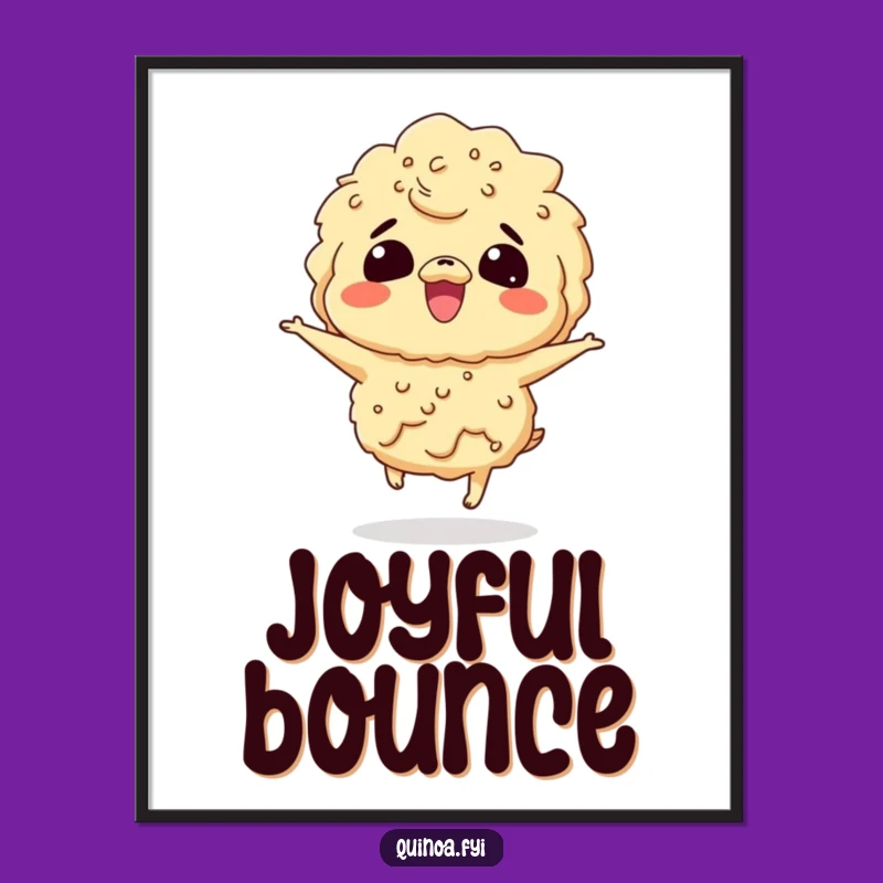 Funny Giggling Quinoa Poster: Brighten Your Walls with This Hilarious Art Print