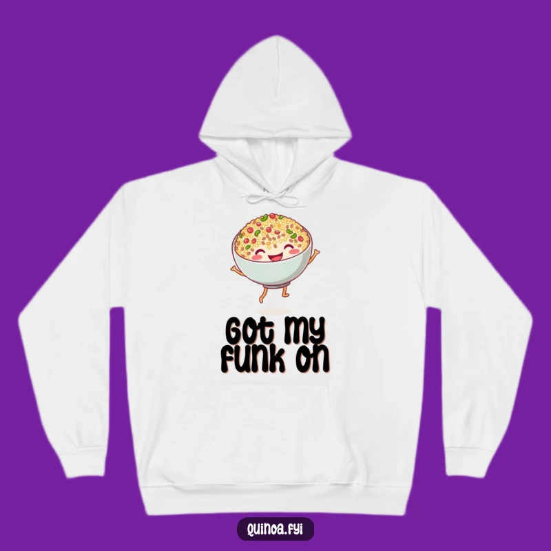 Funny Quinoa Dance Hoodie: Cozy & Hilarious Apparel for Food Lovers!