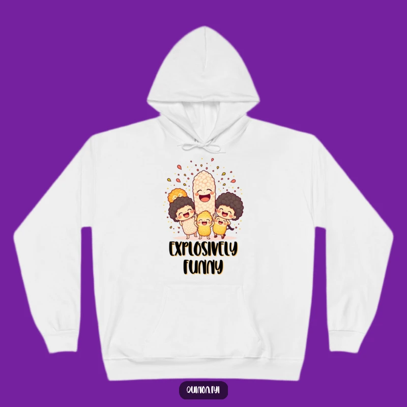 Funny Quinoa Explosion Hoodie: Cozy Laughter & Grainy Goodness