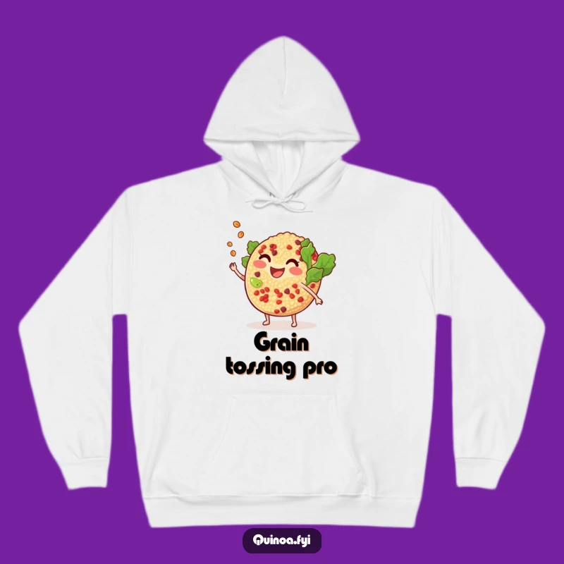 Cozy Funny Quinoa Salad Hoodie: Warmth with a Playful Toss, Hilarious Gift
