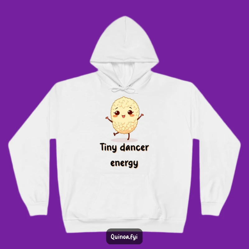 Funny Joyful Quinoa Jig Hoodie: Cozy Grain Dancer Gift