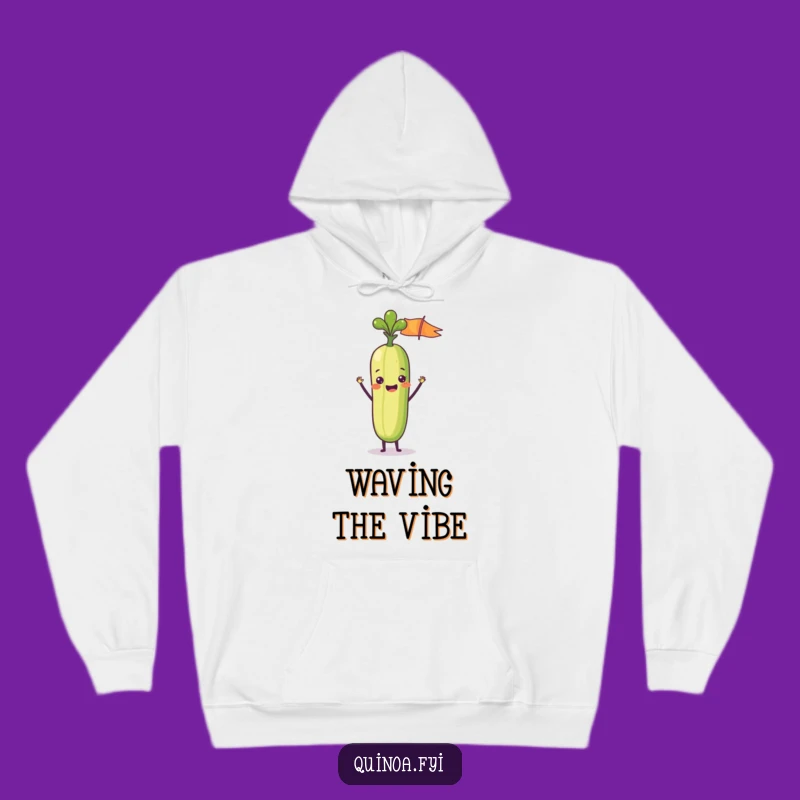 Funny Veggie Stick Flag Hoodie - Cozy & Hilarious Cheerful Apparel
